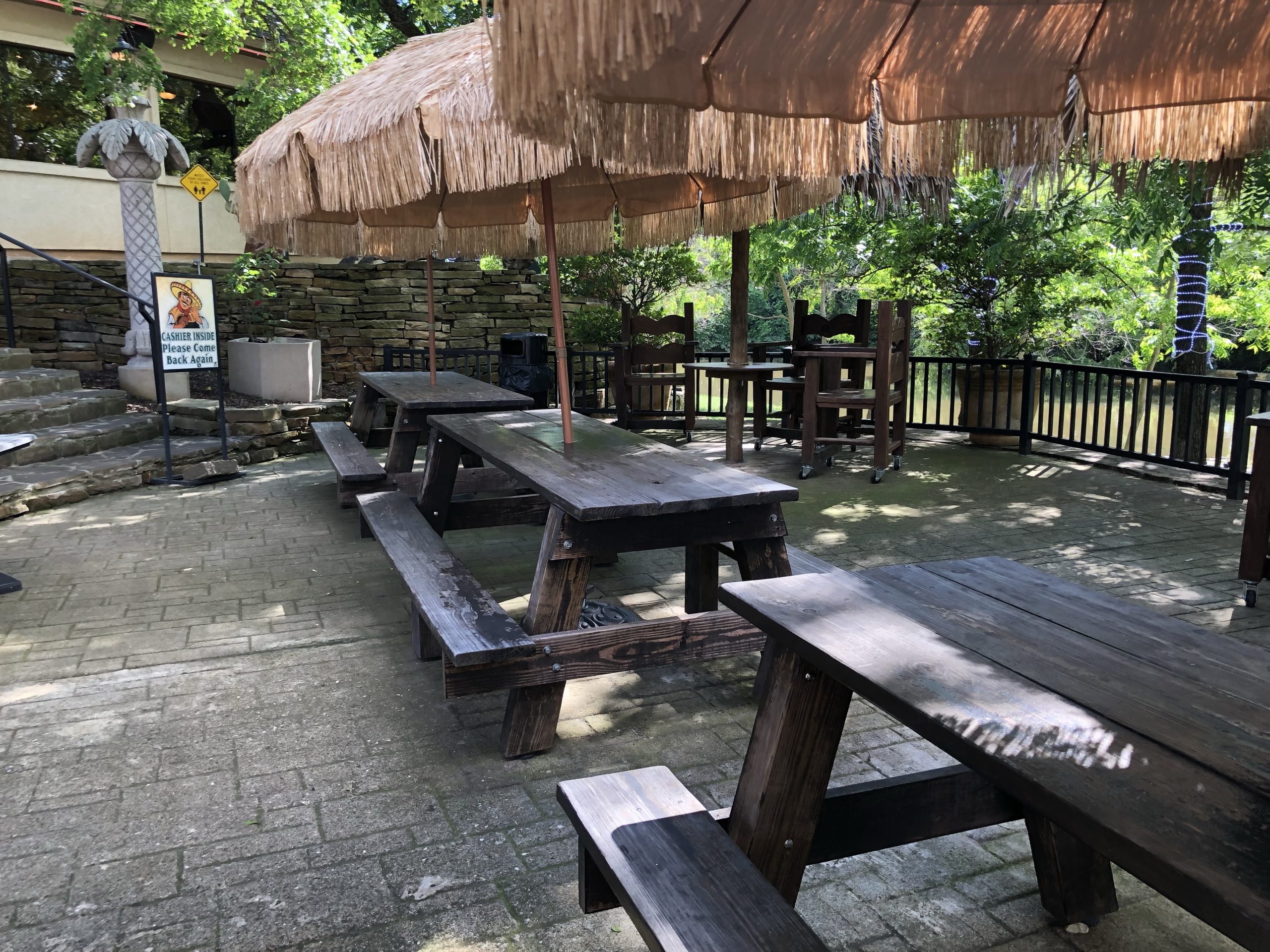 Restaurant patio tables